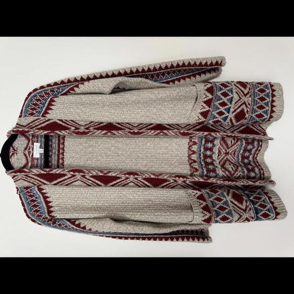 Lucky Brand Sweaters - Lucky Brand Cozy Knit Cardigan with Aztec Design